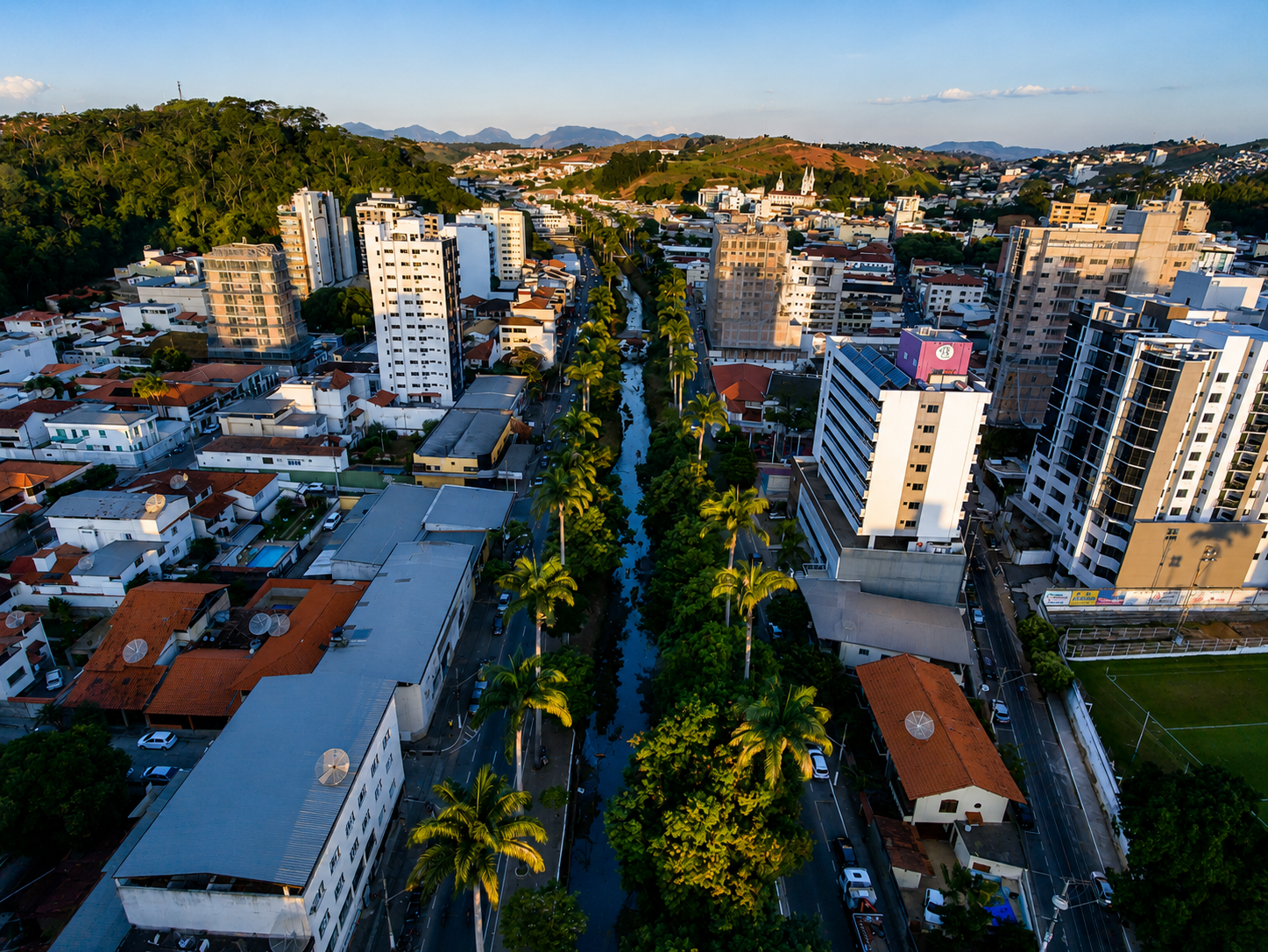 Vista Ubá Vista aérea de Ubá, antes da enchente que devastou a cidade em fevereiro de 2026. Foto Divulgação