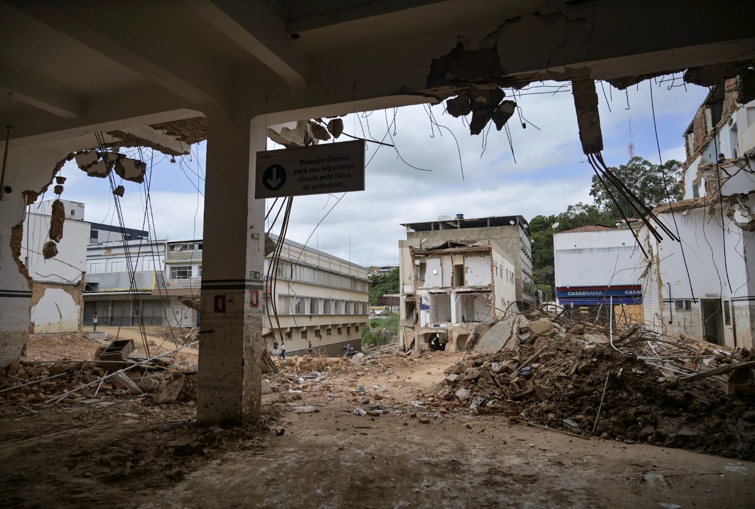 Screenshot Imóvel destruído pela enchente em Ubá. Foto Washington Alves/Light Press